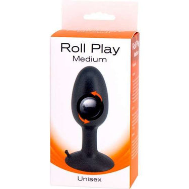 Plug anale in silicone con sfera rotante per piacere intenso